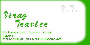 virag traxler business card