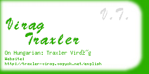 virag traxler business card